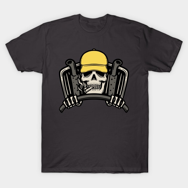 Skull Truck Driver T-Shirt by Pongatworks Store